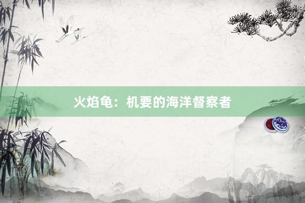 火焰龟：机要的海洋督察者